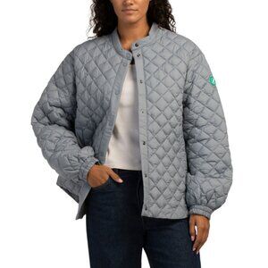 SAVE THE DUCK Grey Diamond Quilted Jacket